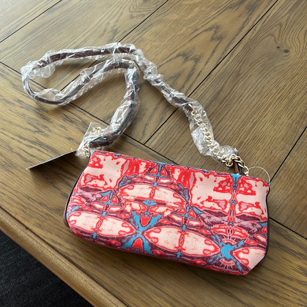 Inc small hand bag tidal tie dye